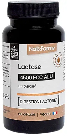 Nat&Form Lactase Laktoseverdauung 60 Kapseln
