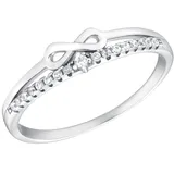 Amor Ring Silber 925, rhodiniert in Silber, | Gr.: 18