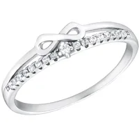 Amor Ring Silber 925, rhodiniert in Silber, | Gr.: 18