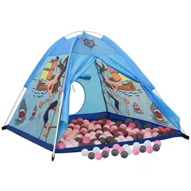 vidaXL Spielzelt mit 250 Bällen Blau 120x120x90 cm