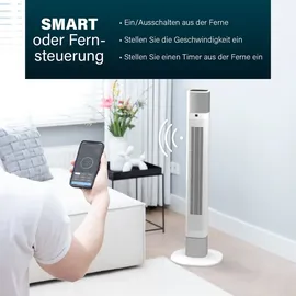 Princess 103 cm Turmventilator Weiß