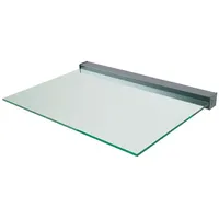 Glasprofi24 Freitragendes Vordach HLO-GUB1, Glasdach für Haustür ~ 160cm