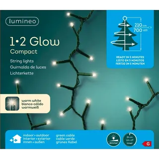 Kaemingk LED Lichterkette 1-2 Glow Compact 210 cm 700 Lichter warmweiß - Lumineo