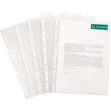 Exacompta 5211E 50er Pack Klarsichthüllen 40μ Economy, Für DIN A4 genarbt oben offen optimal für Ordner Ringbücher und Hefter Prospekthüllen