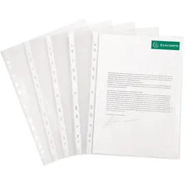 Exacompta Klarsichthülle A4 Genarbt Transparent 50 St.