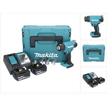 Makita Makita, DHG 181 RTJ Akku Heißluftgebläse 18 V 150 - 550°C + 2x Akku 5,0 Ah + Ladegerät + Makpac