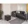 MCW Sitzhocker Carrara Leder + Kunstleder 44 x 45 x 44 cm Braun