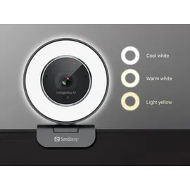 Sandberg Streamer USB Webcam Pro Elite Schwarz