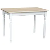 Küchentisch Esstisch Speisetisch Tisch Kiefer Weiss Farbe Kiefer Lackiert - 80 x 80 cm