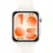 BT 45 mm Aluminiumgehäuse Silber Weißes Fluorelastomer-Armband M/L