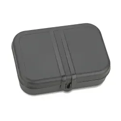 Koziol Lunchbox PASCAL L mit Trennsteg, spülmaschinengeeinget 7152701 , Farbe: dunkelgrau