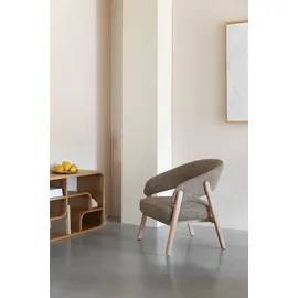 ZUIVER Lounge Chair Bright Polyester 69 x 76 x 71 cm Braun