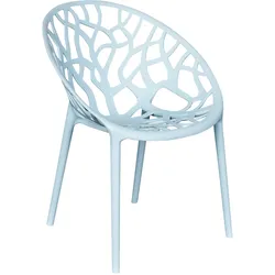 LC Garden Vomo Gartenstuhl Blau Stapelstuhl Kunststoff stapelbar