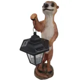 FD Dekofigur Erdmännchen mit Laterne