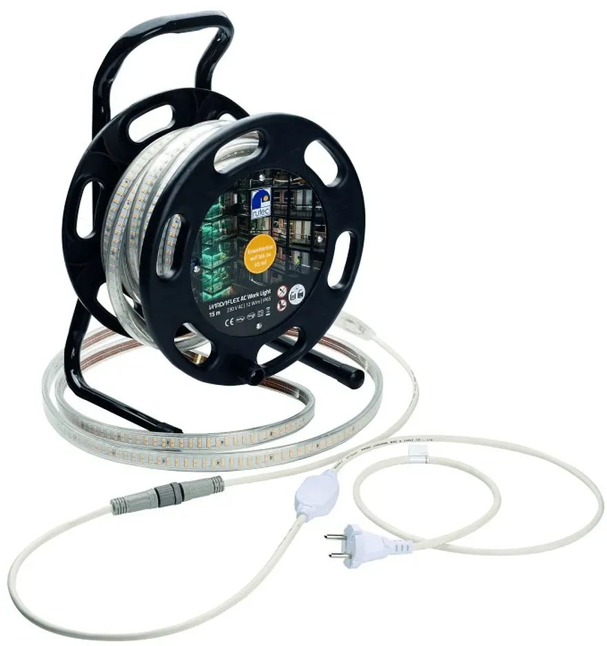 Rutec LED-Strip VARDAFLEX AC WORK LIGHT PLUS, 12W/m, 4000K, 1165lm, IP65, 230V, CRI90, 15M Trommel RU-79928