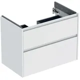 Geberit Renova Plan Unterschrank für Waschtisch, mit zwei Schubladen, 79,4x60,6x44,6cm, 504030001 2 Korpus/Front weiß / lackiert seidenmatt, Breite 79,4 cm