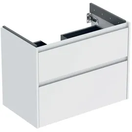 Geberit Renova Plan Unterschrank für Waschtisch, mit zwei Schubladen, 79,4x60,6x44,6cm, 504030001 2 Korpus/Front weiß / lackiert seidenmatt, Breite 79,4 cm