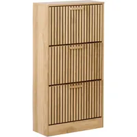 Beliani Schuhschrank LYNWOOD Hellbraun