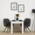 Homestyle4u Esstisch Massiv mit 2 Stühlen Grau Holz Weiß Tisch Wohnzimmer Stuhl Homestyle4u