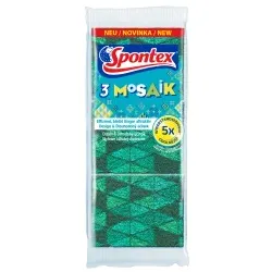 Spontex Mosaik Topfreiniger 19.411.056 , 1 Packung = 3 Schwämme