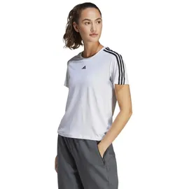 adidas Damen T-Shirt (Short Sleeve) Tr-Es 3S T, White/Black, XS