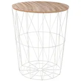 Atmosphera Créateur d'intérieur Atmosphera - Couchtisch Kumi weiß D 47 cm - Weiß