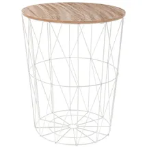 Atmosphera Créateur d'intérieur Atmosphera - Couchtisch Kumi weiß D 47 cm - Weiß