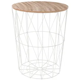 Atmosphera Créateur d'intérieur Atmosphera - Couchtisch Kumi weiß D 47 cm - Weiß