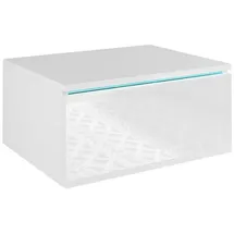 Vicco Nachttisch Samira, 49 x 23 cm Mit LED Beleuchtung