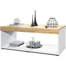 Vladon Couchtisch, Eiche, Holzwerkstoff, 104x40.5x58 cm, Wohnzimmer, Wohnzimmertische, Couchtische