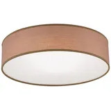 Orion Leuchten Deckenleuchte Stoff Ø 40cm 3 x E14 Braun