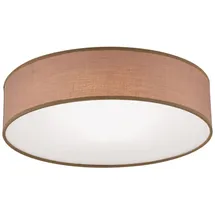 Orion Leuchten Deckenleuchte Stoff Ø 40cm 3 x E14 Braun