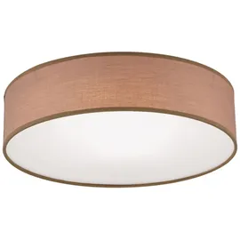 Orion Leuchten Deckenleuchte Stoff Ø 40cm 3 x E14 Braun