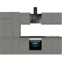 OPTIFIT Küchenzeile Bern 300 cm grau