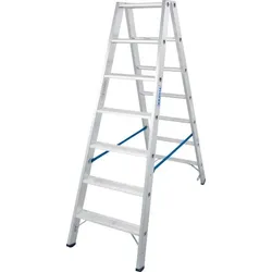 Krause Stufenstehleiter aus Aluminium, mit 2 x 7 Stufen