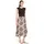 Cartoon Druckkleid A-Linie Beige 34