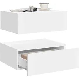 Woltu Nachtschrank 2er Set 40 x 14 x 30 cm Weiß