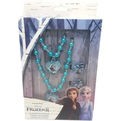 Frozen / Die Eiskönigin Accessoires Set 4-teilig (Kette, Armband, 2 Ringe)