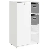 SoBuy Badezimmerschrank BZR218-W (30 x 50 x 85 cm,
