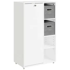 SoBuy Badezimmerschrank BZR218-W (30 x 50 x 85 cm,