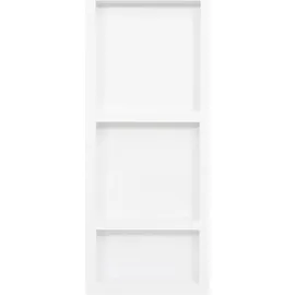 vidaXL Duschnische mit 3 Fächern Hochglanz-Weiß 41x99x9 cm