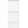 vidaXL Duschnische mit 3 Fächern Hochglanz-Weiß 41x99x9 cm