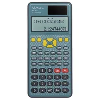 Maul Wissenschaftlicher Tischrechner MSC 417 Solar Batterie blau schwarz