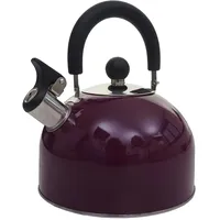 Mendler Flötenkessel HWC-J67, Wasserkessel Teekessel, Edelstahl hitzebeständig 2,5l violett