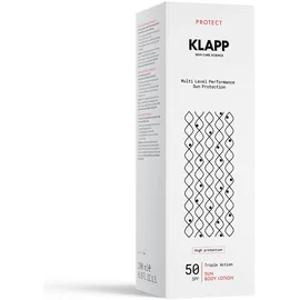 Klapp Cosmetics Multi Level Performance Sonnenlotion LSF 50 200 ml