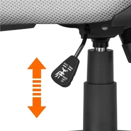 Yaheetech Bürostuhl Schreibtischstuhl Drehstuhl Chefsessel höhenverstellbar Ergonomisches Design Grau