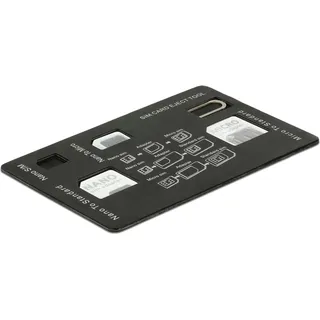 DeLock 20650 SIM Adapter Adaptiert von: Nano SIM Adaptiert auf: Micro SIM