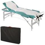 Mucola Massageliege Massageliege 3Zonen Kopfstütze Ergonomisch Leicht Tasche Kosmetikliege (Stück, Premium-Liege), Extra dicke Polsterung grün