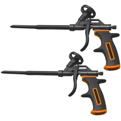 2x Schaumpistole Bauschaumpistole Teflon PU Schaum Montageschaumpistole mit A...