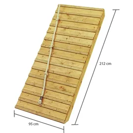 Karibu Stelzenhaus Fidel mit Satteldach 1,5 m Rot